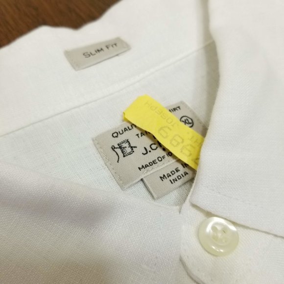 J.Crew Long Sleeve Button Down - White Linen - Sli - Picture 9 of 10
